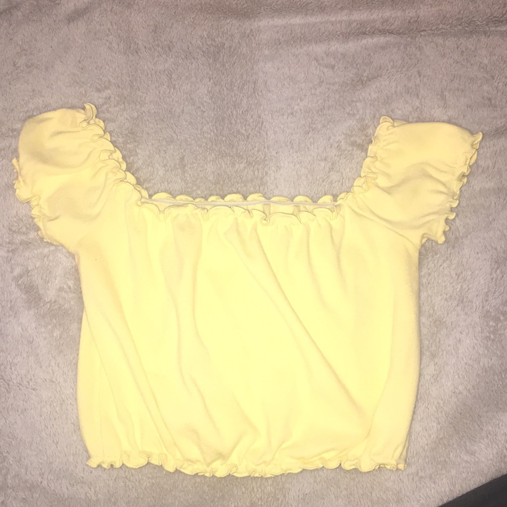 off the shoulder crop top